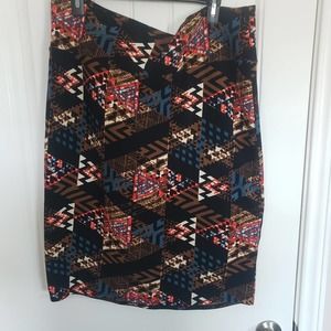Lularoe 3XL Black abstract skirt